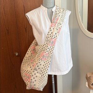 Free people cotton shoulder bag